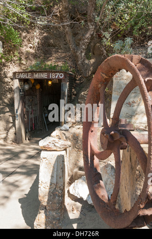 California, Julian, historic gold rush town dates from 1870, Eagle and High Peak Mine Stock Photo