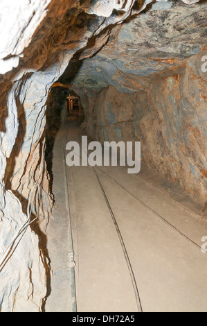 California, Julian, historic gold rush town dates from 1870, Eagle and High Peak Mine, tunnel Stock Photo