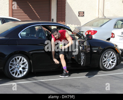 Mark Ballas Celebrities and their dance partners outside 'Dancing With Stars' rehearsal studio's Los Angeles California - Stock Photo