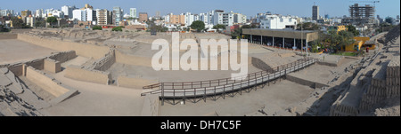 Huaca Pucllana in Miraflores, Lima Stock Photo