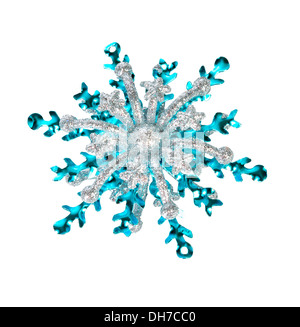 Snowflake isolated on white background Stock Photo - Alamy