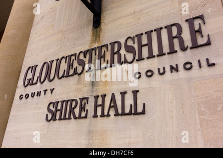 Gloucesterhire County Council Shire Hall in Gloucester, UK Stock Photo