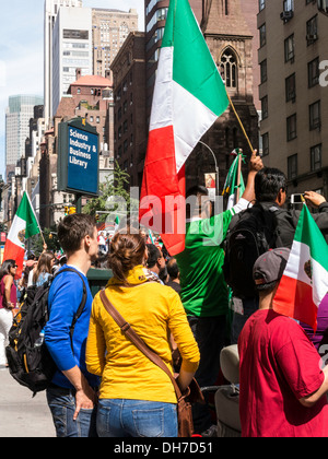 Mexican Day Parade on Madison Avenue, NYC Stock Photo