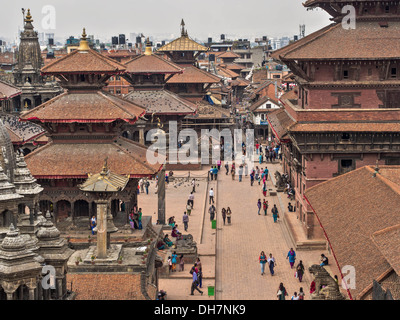 Ancient temples and buildings of Patan Durbar Square, Kathmandu, Nepal.