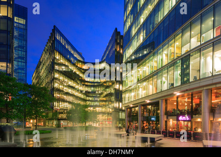 More London Development on the South Bank London England at twilight Stock Photo