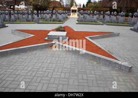 Cemetery of Russian soldiers in Olsany Prague Stock Photo