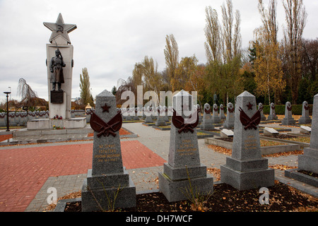 Cemetery of Russian soldiers in Olsany Prague Stock Photo