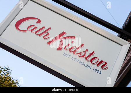 Sign above high street shop of designer Cath Kidston. Stock Photo