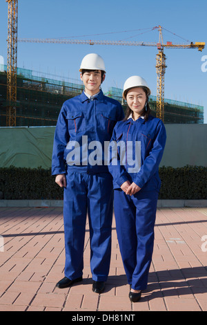 Business people at the site Stock Photo