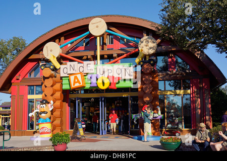 Once Upon A Toy Shop Store at Downtown Disney Marketplace, Disney World Resort, Orlando Florida Stock Photo