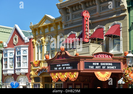 Main St. Cinema at the Magic Kingdom, Disney World Resort, Orlando Florida Stock Photo