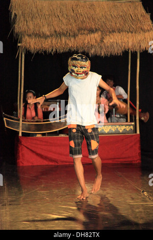 Circus performance in cambodia Stock Photo