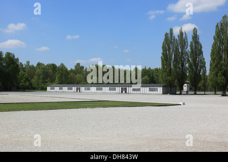 Concentration camp in Dachau, Germany Stock Photo