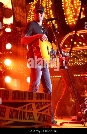 Eric Church 2012 ACM Weekend on Fremont Street Experience Saturday Concerts Las Vegas Nevada - 31.03.12 Stock Photo