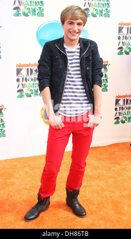 Lucas Cruikshank aka 'Fred' 2012 Kids Choice Awards held at Galen Center - Arrivals Los Angeles California - 31.03.12 Stock Photo