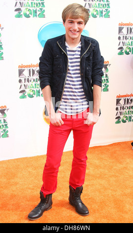 Lucas Cruikshank aka 'Fred' 2012 Kids Choice Awards held at Galen Center - Arrivals Los Angeles California - 31.03.12 Stock Photo