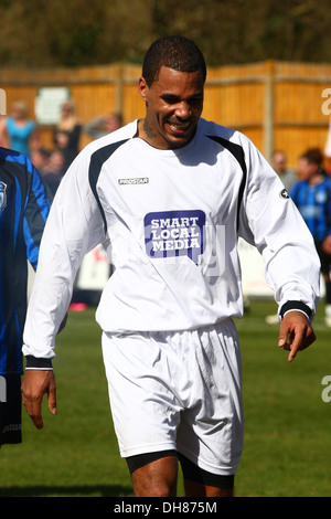 Michael Harvey Jr aka MC Harvey Celebrity Soccer Sunday - Celebrity All Stars XI v Dorking Wanderers Legends XI - held at Stock Photo