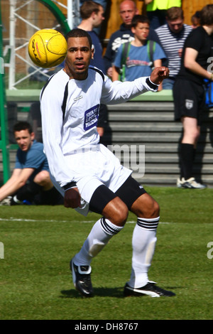 Michael Harvey Jr aka MC Harvey Celebrity Soccer Sunday - Celebrity All Stars XI v Dorking Wanderers Legends XI - held at Stock Photo