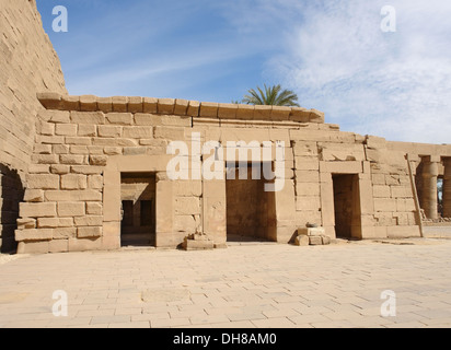 sunny illuminated architectural scenery at the Precinct of Amun-Re in Egypt (Africa) Stock Photo