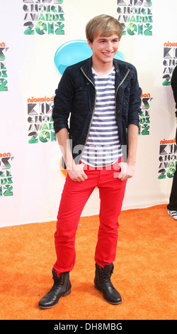 Lucas Cruikshank aka 'Fred' 2012 Kids Choice Awards held at Galen Center - Arrivals Los Angeles California - 31.03.12 Stock Photo