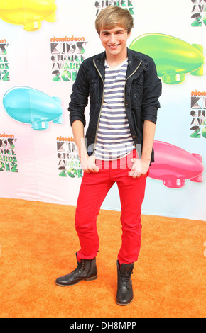 Lucas Cruikshank aka 'Fred' 2012 Kids Choice Awards held at Galen Center - Arrivals Los Angeles California - 31.03.12 Stock Photo