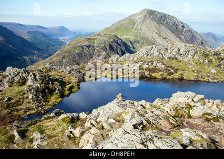 Tarn on the top of Haystack, Lake District, UK Stock Photo