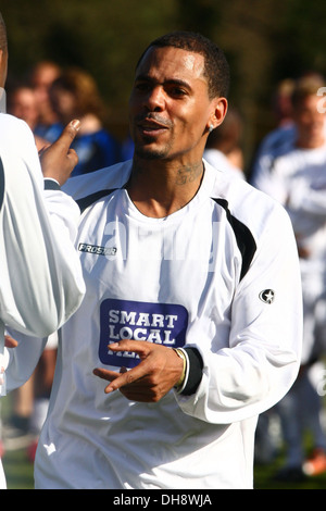 Michael Harvey Jr aka MC Harvey Celebrity Soccer Sunday - Celebrity All Stars XI v Dorking Wanderers Legends XI - held at Stock Photo