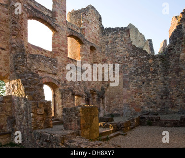 scenery inside the 'Hochburg Emmendingen' in Southern Germany at evening time Stock Photo
