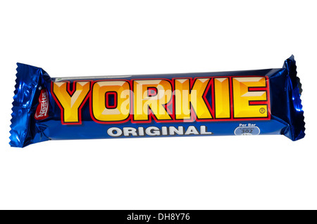 A Yorkie chocolate bar, made by Nestlé. Stock Photo