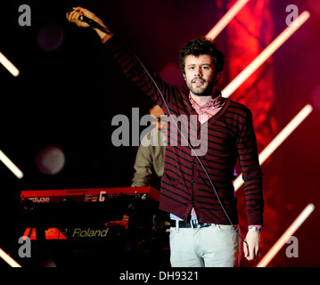 Michael Angelakos of Passion Pit during the Summerfest Music Festival ...