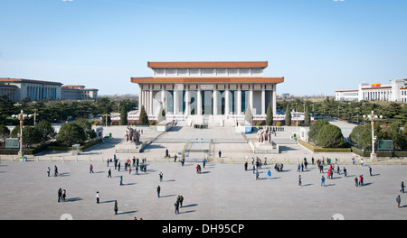 Chairman Mao Memorial Hall (Mausoleum of Mao Zedong) n Beijing Stock Photo