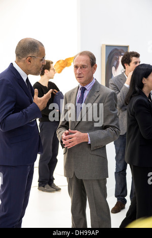 Bertrand Delanoe, french Paris Mayor visiting the Fiac 2013 (contemporary art fair) at le Grand Palais in Paris, France. Stock Photo