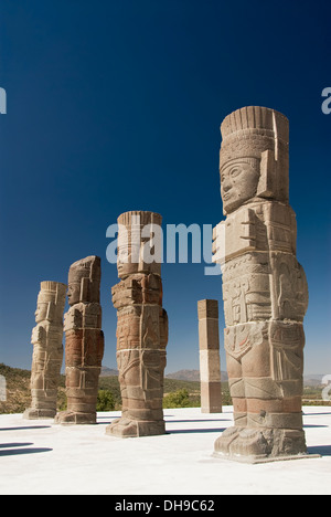Temple in the archaeological zone of Tula; Tula de Allende, Hidalgo ...