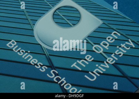 Logo on The Open University study book Stock Photo