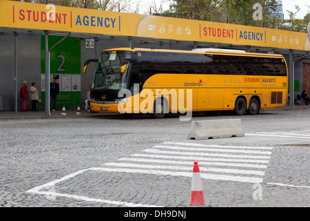 Student Agency, bus, Prague Czech Republic Stock Photo