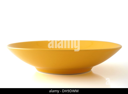 Empty plate isolated on white with clipping path Stock Photo