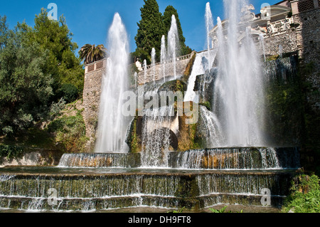 Neptune Fountain, Villa d'Este, Tivoli, Lazio, Italy Stock Photo