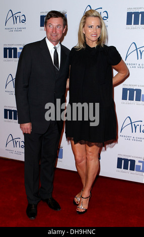 Wayne Gretzky Janet Jones Gretzky Sports & Entertainment Stars gather for 11th Annual Michael Jordan Celebrity Invitational Stock Photo