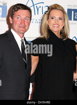 Wayne Gretzky Janet Jones Gretzky Sports & Entertainment Stars gather for 11th Annual Michael Jordan Celebrity Invitational Stock Photo