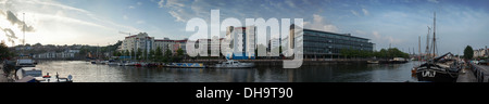 Bristol Harbourside panorama Stock Photo