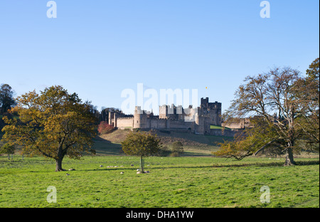 Alnwick castle, Northumberland, England, UK Stock Photo