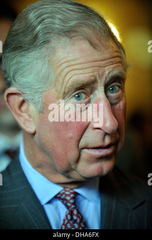 HRH Prince Charles, photographed on a visit to Dumfries House, Scotland in October 2013. Stock Photo