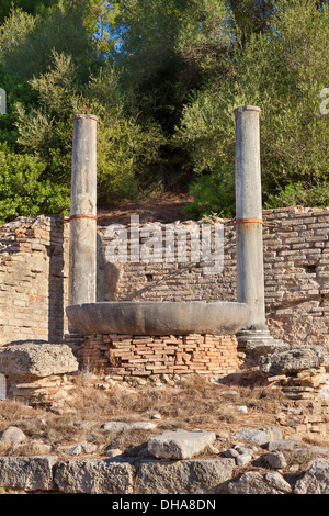 Nympheum of Herodes Atticus at Olympia Greece Stock Photo