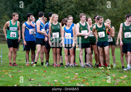 The Brose Cross Country Relays at Warwick University, UK Stock Photo