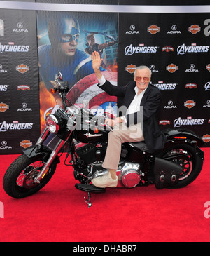 Stan Lee World Premiere of 'The Avengers' at El Capitan Theatre - Arrivals Hollywood California - 11.04.12  : Stock Photo