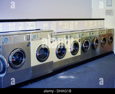 Launderette, Ramsey, Isle of Man Stock Photo