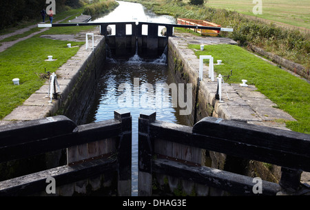 The Leeds and Liverpool Canal Rufford Branch at Rufford near Southport ...