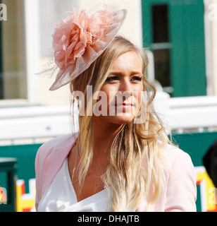 Atmosphere Ladies Day at John Smith Grand National meeting at Aintree Liverpool England - 13.04.12 Stock Photo