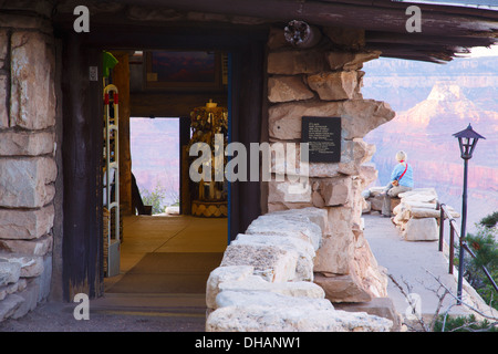 Lookout Studio Gift Store, South Rim, Grand Canyon National Park, Arizona. Stock Photo