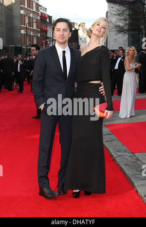 Zach Braff and Taylor Bagley Olivier Awards 2012 held at Royal Opera House- Arrivals London England - 15.04.12 Stock Photo